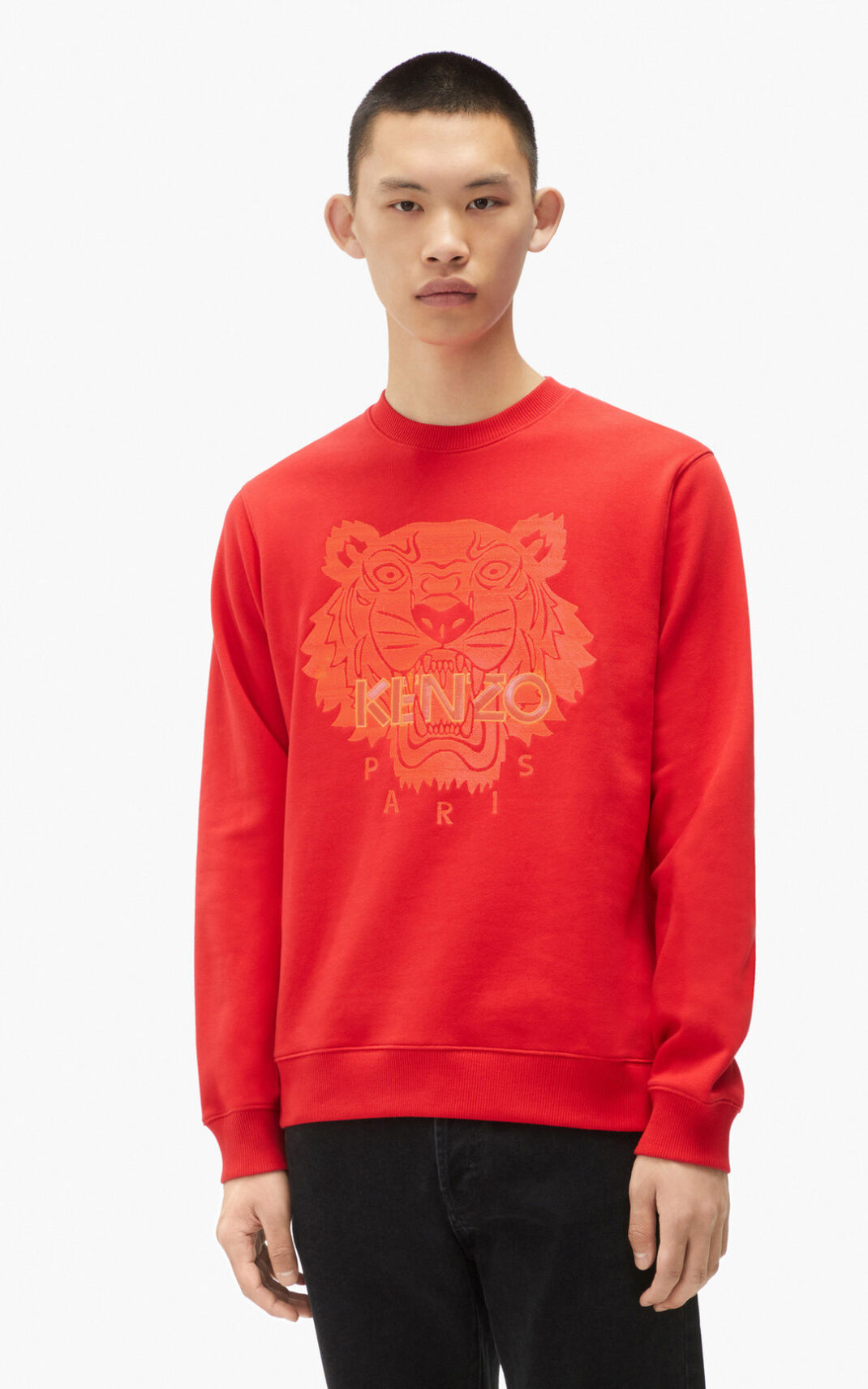 Kenzo Tiger Melegítő Felső Férfi Piros | ID.966834